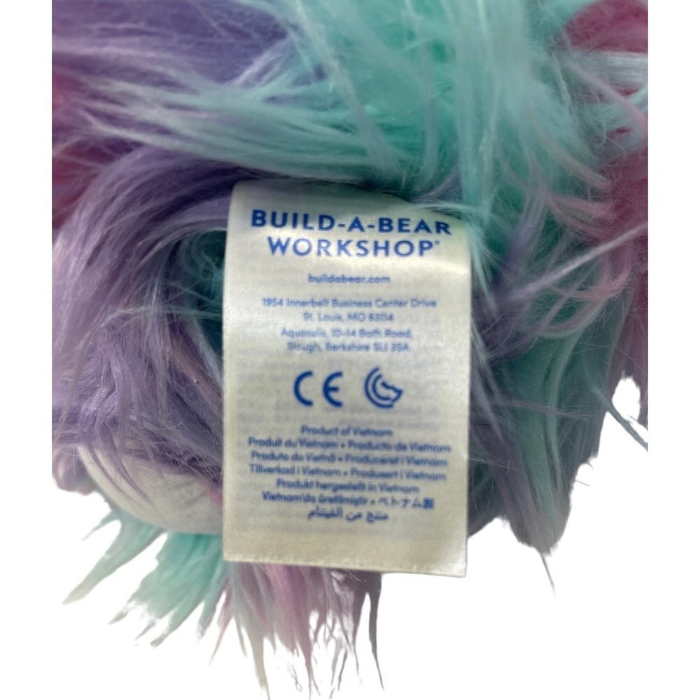 BUILD-A-BEAR Pastel Fuzzy Bunny 12" Plush Stuffed Animal Collectible Easter‎ EUC - Picture 10 of 15